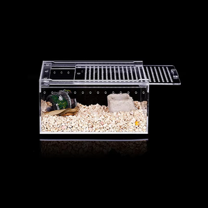 <span class=keywords><strong>ตู้</strong></span>เลี้ยงสัตว์เลื้อยคลานอะคริลิคแบบโปร่งใส ระบายอากาศได้ พร้อมช่องเก็บของแบบหมุนล็อคได้ - Product Image 4