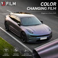FANCHI 7.5 Mil TPU PPF Película de Protección de Pintura Nano PPF de TPU Cerámico, Autoregenerable, Mate, Cromado, Morado Gris, Violeta Gris