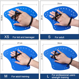 Paletas de natación para entrenamiento de <span class=keywords><strong>manos</strong></span>, con correas ajustables, para nadar - Product Image 2
