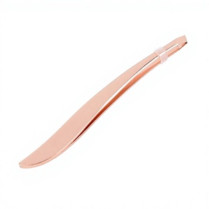 Pinzas de Cejas Modernas de Acero Inoxidable, Ligeras y Elegantes, con Punta Inclinada, Herramienta de Belleza Profesional y Duradera - Product Image 5