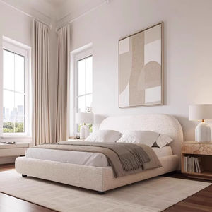 Stilvolle und komfortable <span class=keywords><strong>minimalist</strong></span> ische weiche gepolsterte Betten für Schlafzimmer Apartment Hotel oder Villa Suite - Product Image 3