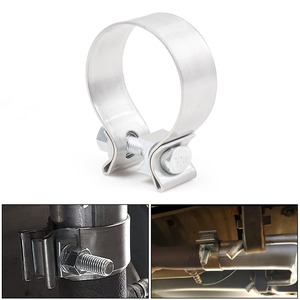 Accessoires d'échappement de voiture en acier inoxydable 304, clip d'étanchéité de silencieux à bande étroite avec joint torique, clip de raccordement de tuyau d'échappement - Product Image 2