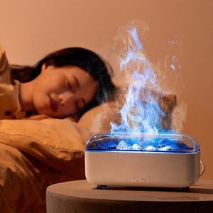 Mini máquina creativa de aromaterapia <span class=keywords><strong>Llava</strong></span> Lava pequeña casa USB humidificador de llama de luz ambiental de siete colores - Product Image 5