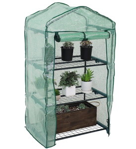 Serra Portatile a 3 Livelli per Interni ed Esterni, Mini Serra Agricola con Porta a Cerniera per Balcone e Patio, Ideale per la Coltivazione di Piante - Product Image 1