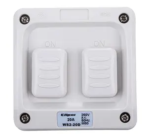 CLIPOL-interruptor eléctrico de doble banda para exteriores, dispositivo resistente a la intemperie, IP66, 250V, 16A, Australia, SAA