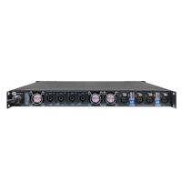 Amplificateur professionnel portable 4x1000W 1U multi-canaux classe D PFC avec boîtier métallique certifié CE ROHS 8/4 Ohm pour concert