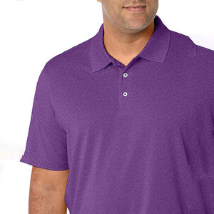 Chemises de golf personnalisées pour hommes, tissu tricoté extensible en spandex/polyester, service ODM - Product Image 2