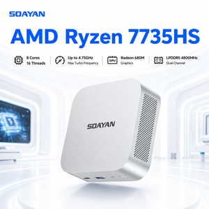 Nouveau mini PC AMD <span class=keywords><strong>Ryzen</strong></span> <span class=keywords><strong>7</strong></span> 7735HS 24 Go LPDDR5 1 To NVME SSD Carte graphique Radeon 680M Windows 11 Pro Ordinateur de bureau professionnel PC MQR7 - Product Image 1