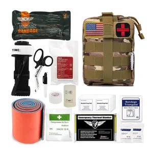 최고 판매 의료 비상 야외 EMT 캔버스 응급 처치 가방, EMT 생존 외상 키트 Molle