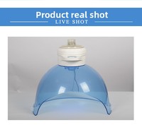 Masque LED à l'hydrogène 3 lumières pour rajeunissement de la peau, masque à l'hydrogène pour une peau douce, hydratant, blanchissant, utilisation portable pour la maison et les salons de beauté