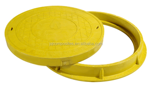 합성 밀폐 플라스틱 유리 섬유 유리 섬유 GRP FRP SMC 사각 직사각형 원형 맨홀 커버 - Product Image 2