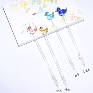 <span class=keywords><strong>Pluma</strong></span> de Tinta de Vidrio Popular con Diseño de Flor de Cerezo Oriental, Ideal para Principiantes y Profesionales, con Empaque Personalizado Disponible - Product Image 3