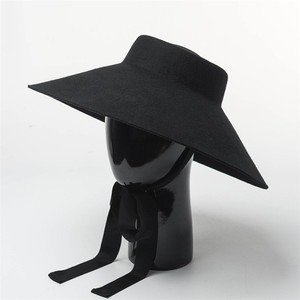 X1268 Wide Brim Wool <strong>Hat</strong> Wool <strong>Top</strong> Caps <strong>Red</strong> Wool Felt <strong>Hats</strong> Unisex Felt Homburg <strong>Hat</strong> - Product Image 4