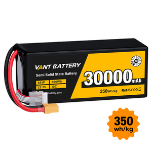 แบตเตอรี่กึ่งโซลิดสเตต VANT 6S 22.2V 12500/22000/25000/30000/40000/50000/60000mAh 5C10C สำหรับโดรนอุตสาหกรรม 6S 12.5Ah/15Ah/22 - Product Image 5