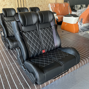 Siège de véhicule modifié à usage général MPV - Cuir microfibre Luxe Imperméable Chengbo Triple siège pour <span class=keywords><strong>Toyota</strong></span> <span class=keywords><strong>HIACE</strong></span> VR/Camping-car - Product Image 4