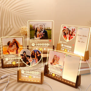 تخصيص الصمام ضوء الليل شخصية رومانسية الاكريليك ضوء لوحة الموسيقى الزفاف الهدايا التذكارية والترقيات والهدايا - Product Image 4
