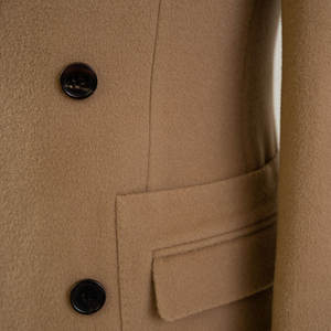 <span class=keywords><strong>Costume</strong></span> d'affaires à double boutonnage en laine marron Style grand pardessus d'hiver pour hommes-grande taille châle revers <span class=keywords><strong>ceinture</strong></span> respirant grande taille - Product Image 5