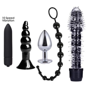 BDSM Set Kits Bondage Gear Esposas Pezón Abrazaderas Látigo Nalgadas Anal Plug Ring Vibrador Adulto SM Juguetes sexuales para Mujeres Hombres - Product Image 3