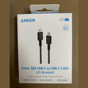 Cable Anker 322 USB-C a USB-C de Carga Máxima 60W, Trenzado de 3 pies, Compatible con Teléfonos, Tabletas y Laptops USB-C - Product Image 6