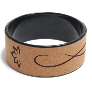 Rueda de Yoga Premium de Corcho con Impresión Personalizada, Portátil, Duradera, Ecológica, de Marca Privada, con Ruedas de ABS - Product Image 2