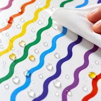 Elastische Kante Regenbogen-Wellen PEVA Tischdecke 8ft Wasserdichte Einweg-Rechteckige Kunststoff-Tischabdeckung für Großhandel und Veranstaltungen