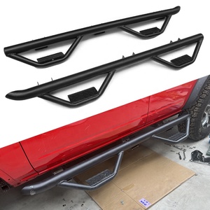 Estribo todoterreno para accesorios Bronco de 4 puertas 2021 2022 2023 2024 Barra de Nerf de tubo lateral negro resistente - Product Image 5