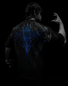 <span class=keywords><strong>Camiseta</strong></span> King Mcgreen Star Summer New Gothic Streetwear para <span class=keywords><strong>Hombre</strong></span> y Mujer, <span class=keywords><strong>Camiseta</strong></span> Extra Grande con Estampado de <span class=keywords><strong>Esqueleto</strong></span>, Estilo Grunge Oscuro - Product Image 4