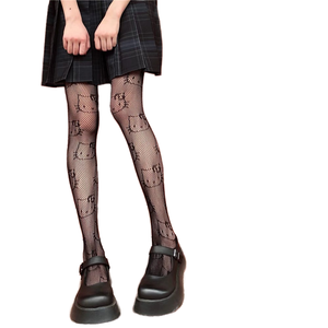 Estivi Sexy <span class=keywords><strong>calze</strong></span> <span class=keywords><strong>a</strong></span> <span class=keywords><strong>rete</strong></span> <span class=keywords><strong>nere</strong></span> Punk Hot Girl sottocultura strappata collant <span class=keywords><strong>a</strong></span> fondo <span class=keywords><strong>a</strong></span> maglia metodo di tessitura - Product Image 1