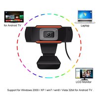 Webcam Full HD 1080P dengan Mikrofon, Kamera Web USB untuk PC Komputer Mac Laptop Desktop YouTube Skype Kamera Mini