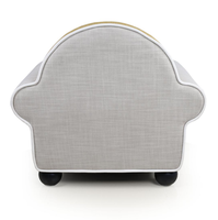 Fauteuil d'appoint moderne en hêtre de grande taille pour chambre individuelle, chaise de loisirs durable pour hôtel ou appartement, fauteuil-canapé