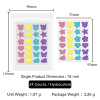 Vente en gros d'usine, patchs d'acné hydrocolloïdes personnalisés et colorés, imperméables, résistants à la transpiration, biologiques, végétaliens, traitement localisé pour le visage