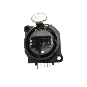 <b>RJ45</b> Network Connector Panel Mount 1 Port Ethernet Data Link <b>Socket</b> - Product Image 3
