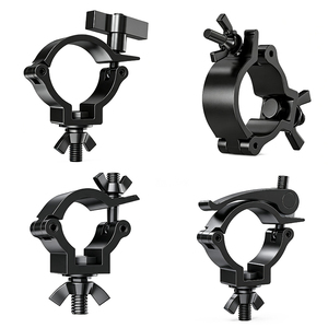 10pcs/lot Universal Black Heavy Duty Aluminum Light <b>Clamp</b> <b>Quick</b> Release Stage Lighting Hook Lights Party - Product Image 1