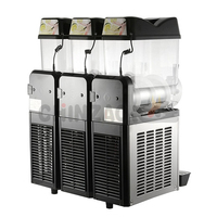 36L Triple Réservoirs Slush Machine Commerciale Dispositif Manuel Granita/Détrempé/Congelés Distributeur De Boissons