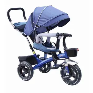 Ce认证婴儿三轮车儿童玩具/360度旋转婴儿三轮车助行器/高品质婴儿推车三轮车