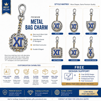 Chaîne de sac de créateur bicolore argent et or en alliage de zinc avec fermoir mousqueton et pendentif carré laurier