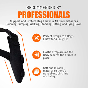 Rodilleras ortopédicas personalizadas con logo para perros, soporte para hombro y codo, para higromas y displasia del codo. - Product Image 3