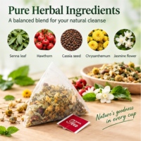 Thé minceur 20 jours, mélange d'herbes naturelles, végétalien, sans OGM, sachets de thé triangulaires pour la gestion du poids et le bien-être