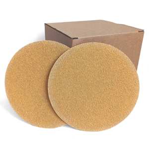 Disque de ponçage/rouleau abrasif en oxyde d'aluminium <span class=keywords><strong>jaune</strong></span> de 125 mm sans trou, fourni par l'usine, outils de polissage, prise en charge OEM/ODM - Product Image 6