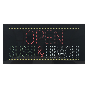 12*24 "haute luminosité Led OUVERT SUSHI & HIBACHI Affichage, LedJapanese <span class=keywords><strong>Cuisine</strong></span> Store Open Signage - Product Image 3