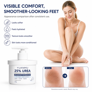 Crema <span class=keywords><strong>para</strong></span> <span class=keywords><strong>Pies</strong></span> con 25% de Urea, Ácido Láctico y Ácido Salicílico, Humectante Intensivo <span class=keywords><strong>para</strong></span> Talones Agrietados, Loción de Urea <span class=keywords><strong>para</strong></span> Piel Seca - Product Image 6