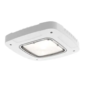 Gas Station Canopy Lights wifi control 60w 120w cob 3030 warm white ip65 dlc toll best price