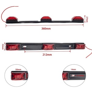 Hot Saling Đuôi Đèn <span class=keywords><strong>LED</strong></span> 9 <span class=keywords><strong>Led</strong></span> Màu Đỏ Giá Đỡ Bằng Thép Không Gỉ Màu Đen Cho Xe Tải Xe Moóc Đèn <span class=keywords><strong>LED</strong></span> Nhận Dạng Thuyền - Product Image 3