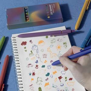 Stylos Gel Colorés Pointe Fine Écriture Fluide 0,5 mm Encre Colorée Design Vintage Doré pour Journalisation et Prise de Notes pour OEM - Product Image 6