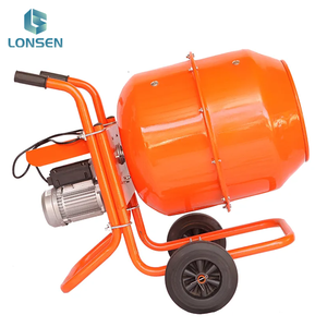 Mezclador de empuje manual eléctrico monofásico de 220V y 500L con dos ruedas, motor de componente central, mezcladoras de hormigón monofásicas - Product Image 3