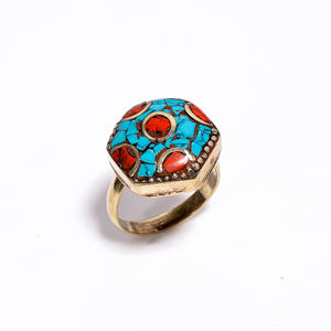 Dernier modèle de bagues tibétaines pour filles bijoux tendances en vrac vente en gros de bijoux fins bagues tibétaines antiques bijoux - Product Image 4