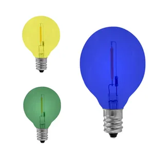 LED Filament G50 Küre Kırılmaz Ampul Kısılabilir 0.5 Watt E17 Orta Taban