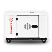 Poweronly Superleiser Einphasiger 12kW 15kVA Luftgekühlter Dieselgenerator 12V DC Elektrostart Tragbarer Mini-Generator für Baustelleneinsatz 1