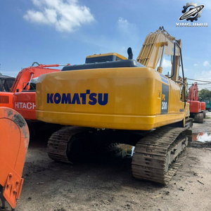 Excavatrice sur chenilles d'occasion Komatsu 200, marque japonaise d'origine, 20 tonnes, taille moyenne, excavatrice sur chenilles d'occasion - Product Image 4