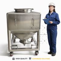 Réservoir de stockage de sucre en poudre en acier inoxydable 304/316